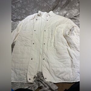 Calia winter white insulated coat jacket 3X quilted